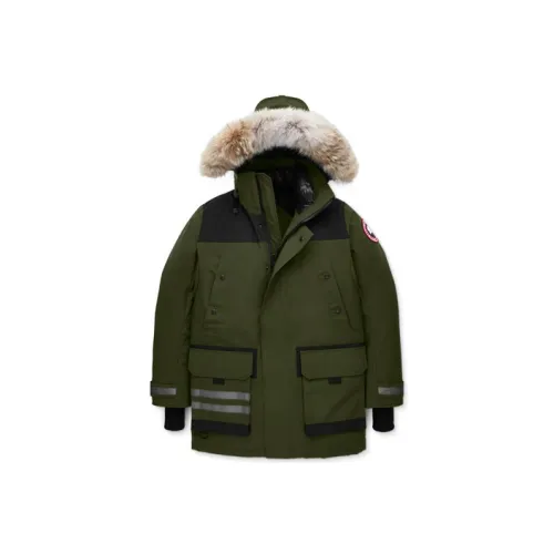 Canada Goose Пуховик Мужской Армейский Зеленый