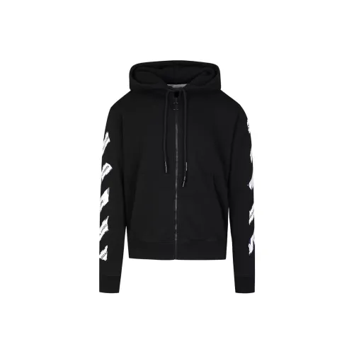 OFF Белый Толстовка Мужской Черный