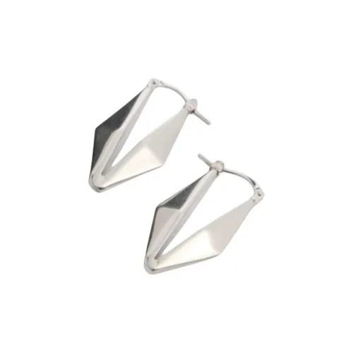 Jimmy Choo Brass Earrings Унисекс Серебряный