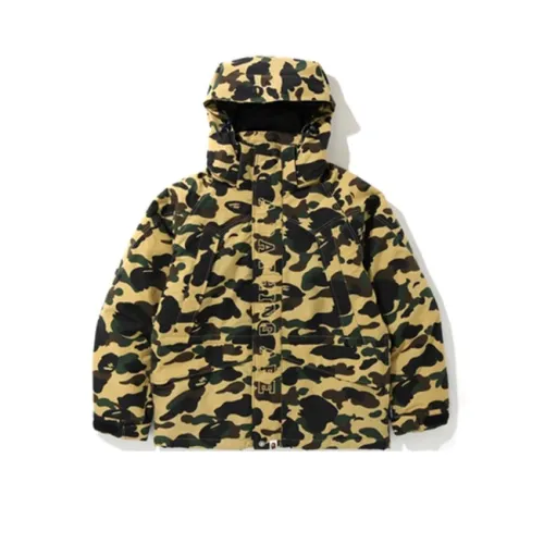 A BATHING APE Пуховик Мужской Хаки