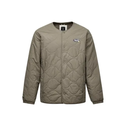 Skechers LADIES Тканый хлопок Куртки и Пальто Унисекс Грибной коричневый