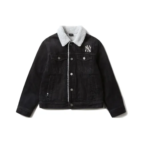 MLB Нью-Йорк Янкис Черная унисекс джинсовая куртка