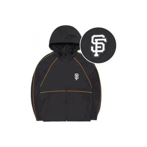 Mlb Base Logo Windproof Ветровка Унисекс Черный