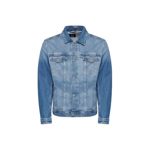 Hugo Boss Blue Men's Denim Jackets Hugo Boss Синий Мужской Джинсовые Куртки