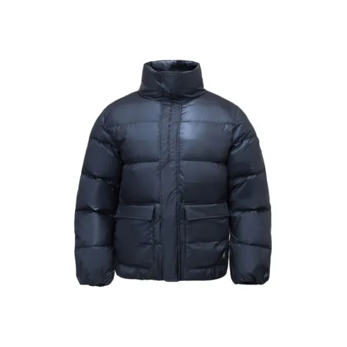 Мужская пуховая куртка темно-морская синяя