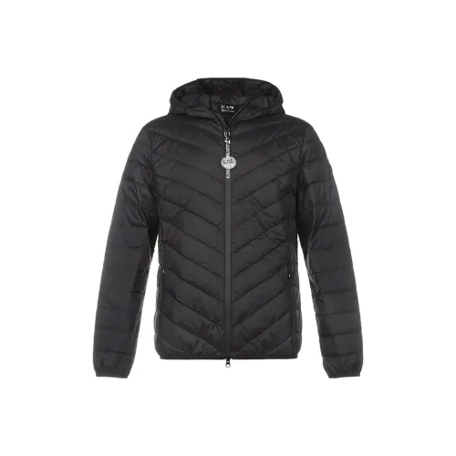 EMPORIO ARMANI EA7 FW20 Пуховик Мужской Черный