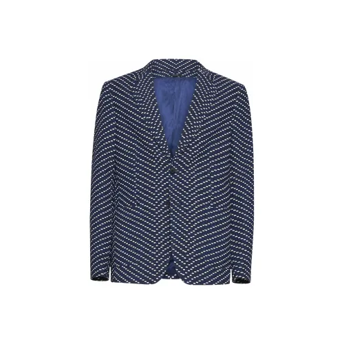 GIORGIO ARMANI Синий Мужской Деловой костюм