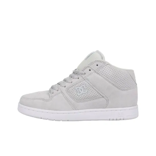 DC Shoes Manteca MID Устойчивые к истиранию MID Топ Скейтборд Кроссовки Женские Светло-Серый