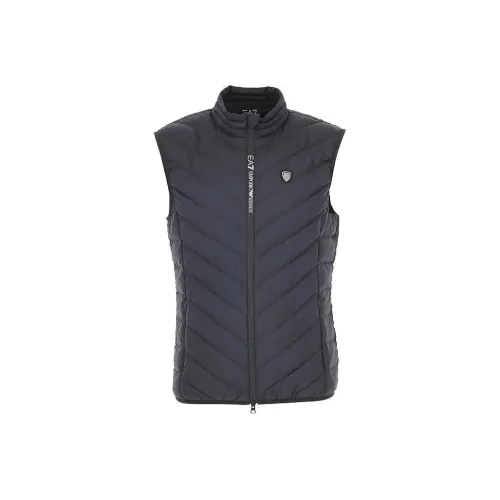 EMPORIO ARMANI Морской синий Мужской пуховый жилет