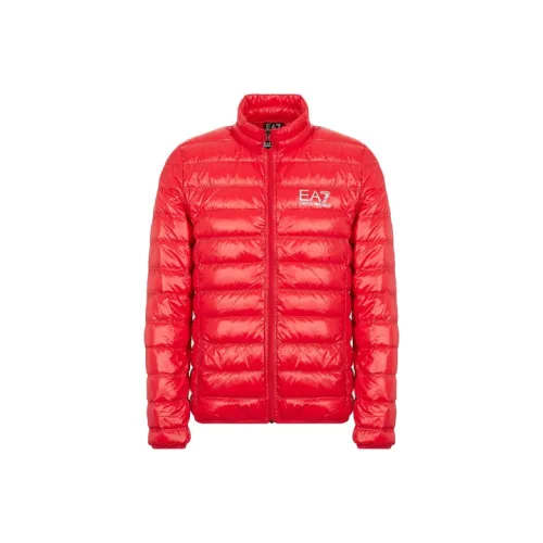 EMPORIO ARMANI EA7 Down Jacket Men's Red
