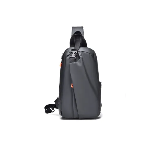 PULEWEI Нейлоновая сумка через плечо стандартная унисекс черный серый