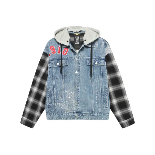 EVERLAST Loose Fit Denim Jacket Unisex Blue EVERLAST Свободный крой Джинсовая куртка Унисекс Синий