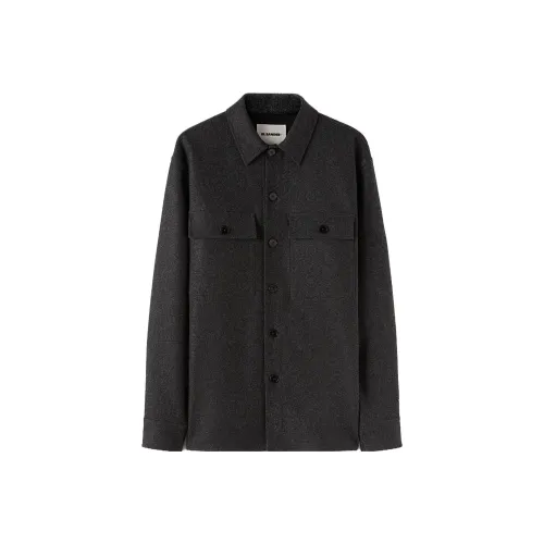 JIL SANDER Черный Серый Цвет Мужские Куртки