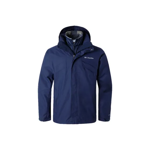Коллаборация Columbia City Outdoor Collection Темно-синие Мужские Ветровки