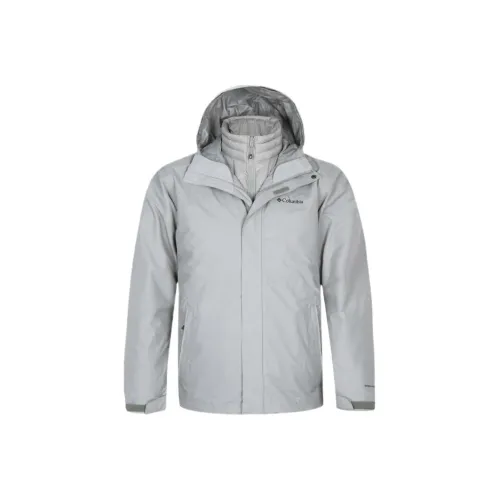 Columbia Поход Водонепроницаемый и Дышащий Термический Ветрозащитный Водонепроницаемый Ветровка Мужская Серый
