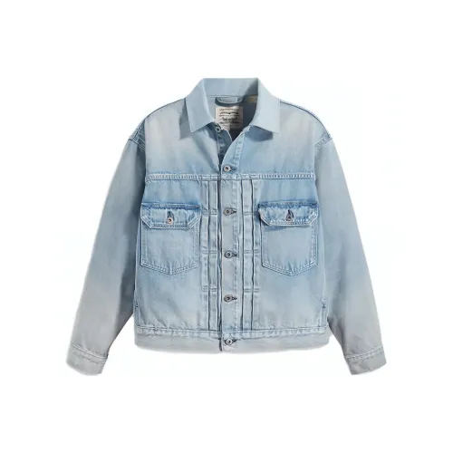 Levis Blue Men's Denim Jackets Левис Синий Мужские Джинсовые Куртки