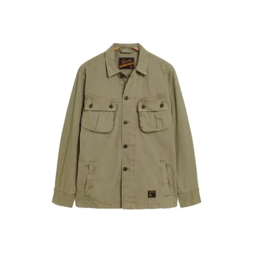 SUPERDRY Хаки Зеленый Мужские Куртки