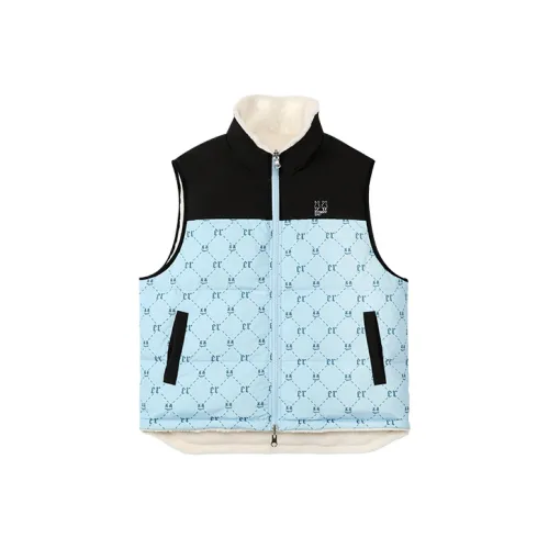 ER Loose Fit Vest Unisex Blue Black ER Свободный крой жилет унисекс синий и черный