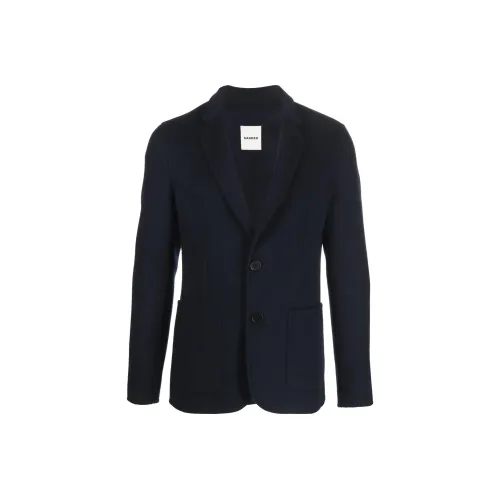 Sandro Темно-синий Синий Мужской Деловой Костюм