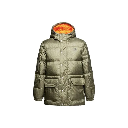 Конверс Printed Down Grass Green Мужской Пуховик