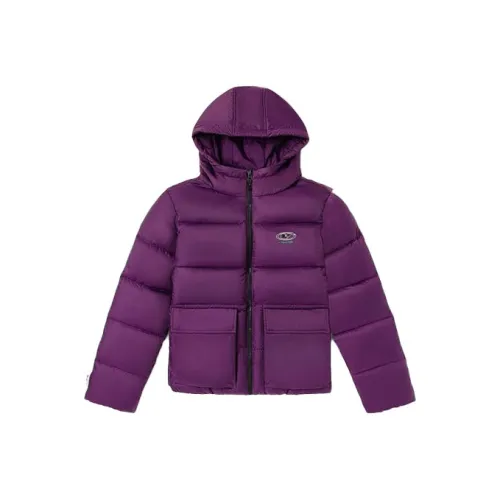 VANS Хлопковый пуховик унисекс фиолетовый