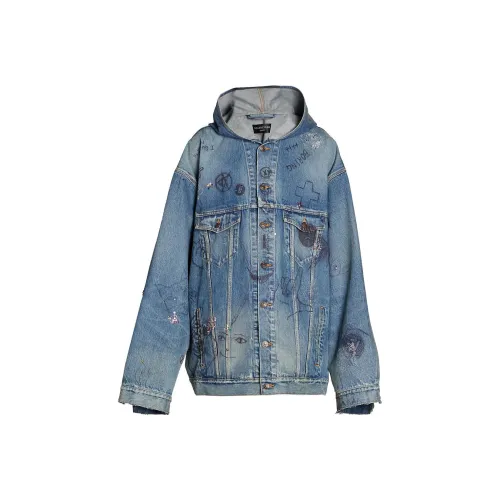 Balenciaga FW22 Denim Jacket Men's Blue