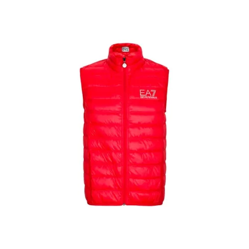 EMPORIO ARMANI EA7 Красный Мужской Пуховый жилет