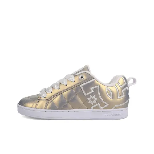 DC Shoes Court Graffik SE Дышащие Низкие Кроссовки для Скейтбординга Женские Светло-Золотые