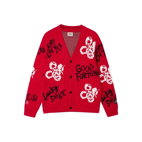 JACK JONES Snake Year Collection Красный F16 Мужской Трикотаж