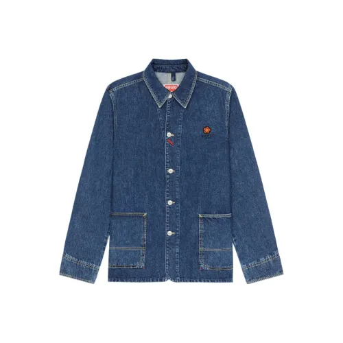 KENZO Nigo Drop3 Синий Мужской Джинсовые куртки