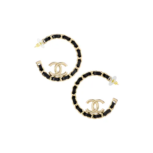 CHANEL Серьги Черные Женские