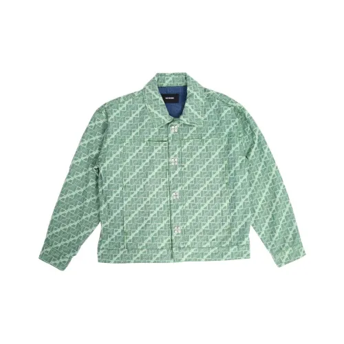 WE11DONE Зеленая унисекс джинсовая куртка