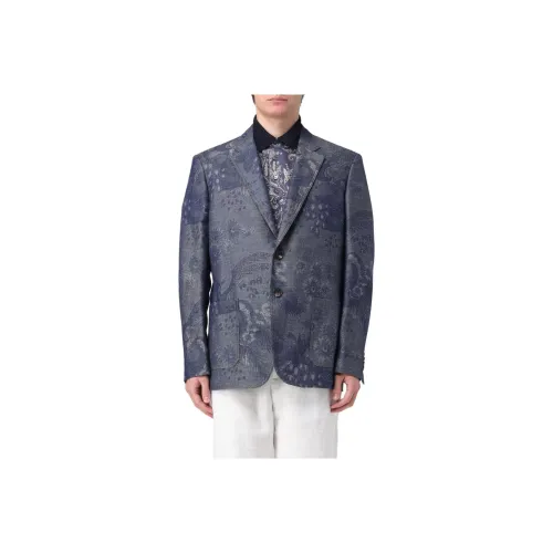 ETRO Мужские Синие Куртки