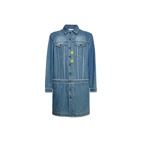 MOSCHINO Blue Men's Denim Jackets MOSCHINO Синий Мужские Джинсовые Куртки