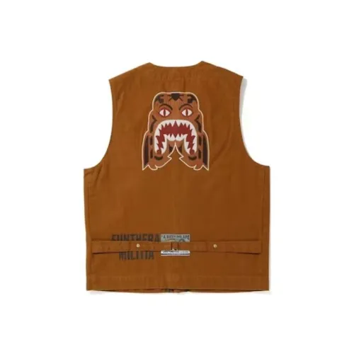 A BATHING APE Жилет Унисекс Коричневый