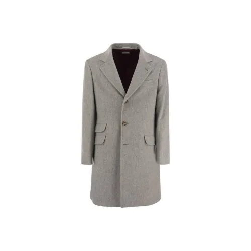 BRUNELLO CUCINELLI Серый Мужской Куртки