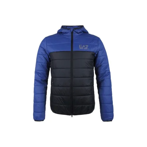 EMPORIO ARMANI Синий Мужской Пуховик