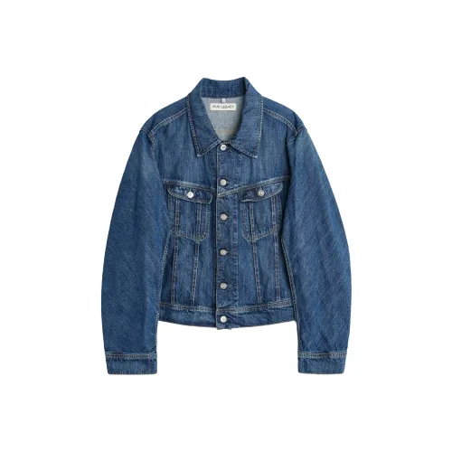 OUR LEGACY Синий Мужской Джинсовые куртки