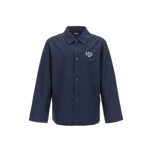 A.P.C Куртки и Пальто Мужской Темно-Морской Синий
