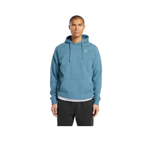 GYMSHARK Crest Толстовка Мужская Выцветший Синий