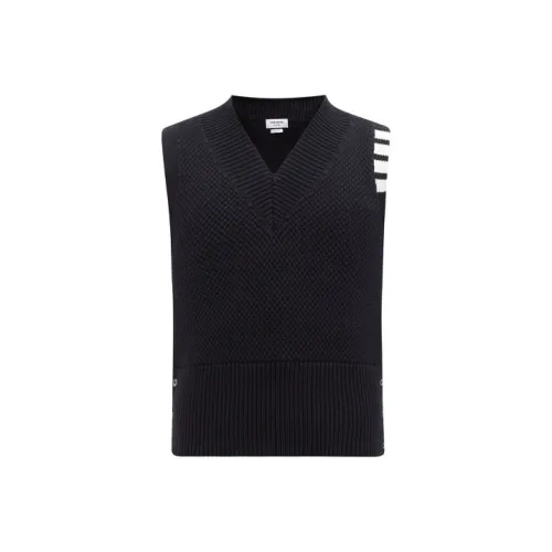 THOM BROWNE Мужские жилеты морского синего цвета