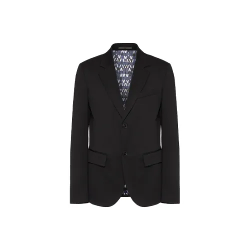 Valentino SS22 Бизнес-костюм Пальто Мужской Черный