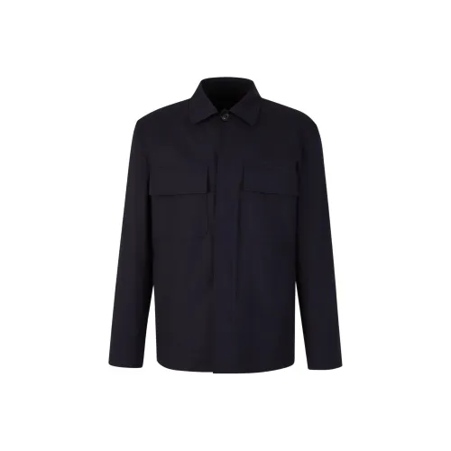 LARDINI Куртки и Пальто Мужской Морской Синий