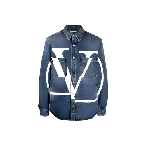 Valentino FW21 Denim Jacket Unisex Blue Валиентино FW21 Деним Куртка Унисекс Синий