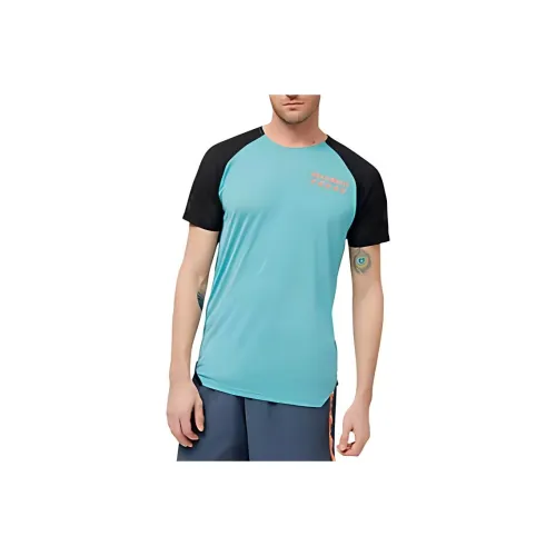 New Balance Accelerate Pacer T Рубашка Мужская Синяя Зеленая