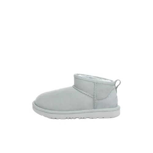 UGG CLASSIC ULTRA MINI Противоскользящие устойчивые к истиранию детские ботинки серые детские