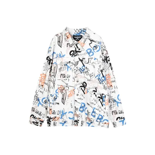 Boy London FW21 Loose Fit Denim Jacket Unisex White