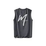 [UPF50+ Ледяной шелк защита от солнца] Темно-серый (Ma Лайфстайл Радость Логотип на груди _Ma Лайфстайл Радость Логотип на спине)