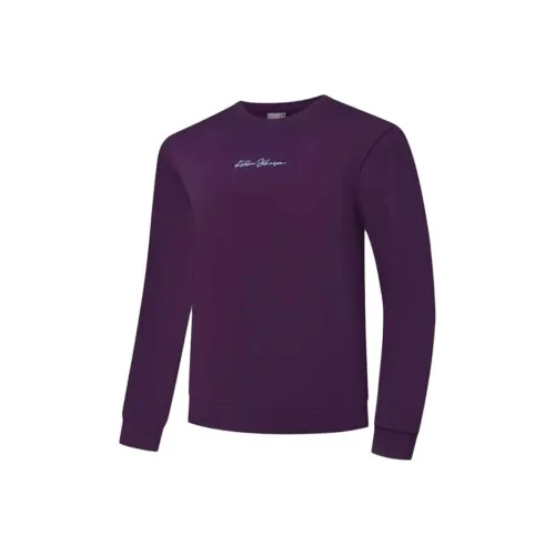 QIAODAN Sports Life Collection Толстовка Мужская Черная Смородина Фиолетовая