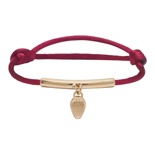 BVLGARI Serpenti Series Браслеты из латани Женские Красные
